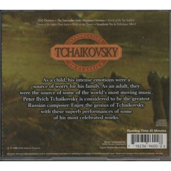 Introduction to Classics Tchaikovsky CD 1999 NMG Special Products Intro - Picture 2 of 8